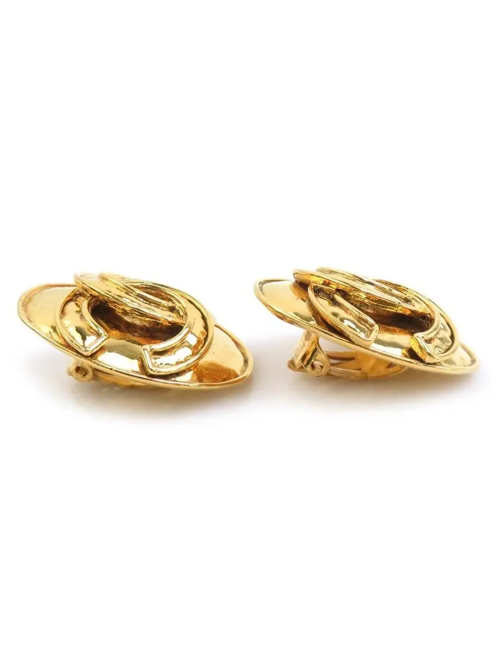 Auth Chanel Vintage Cc Logo Earrings #294130C32B